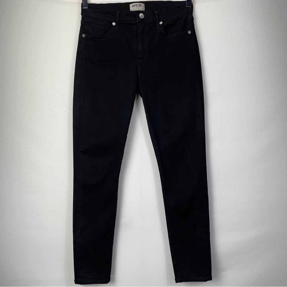 AG Agolde Women’s Filter Free High Rise Skinny Jean in Black Size 26